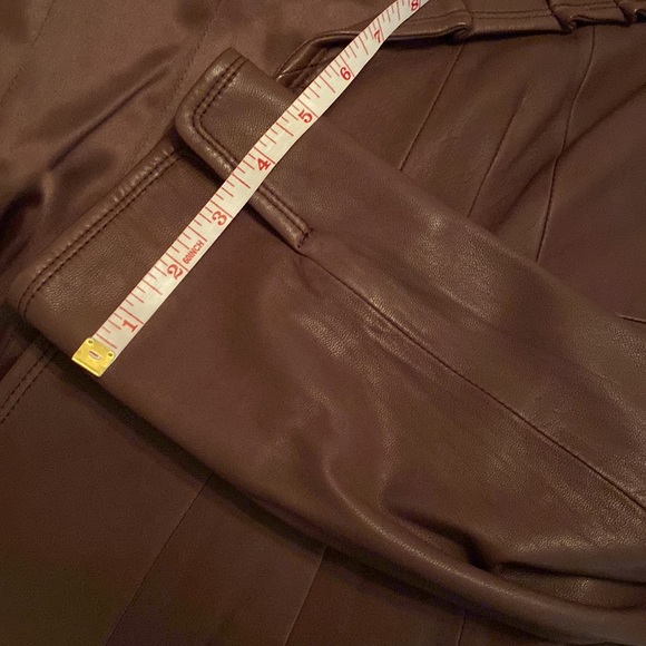 NWOT Elie Tahari brown leather jacket size L - Picture 12 of 13